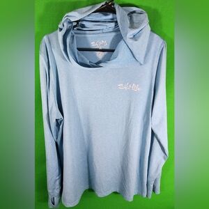 Salt Life Women’s Ocean Skins Performance Hoodie size XLG UVAPOR